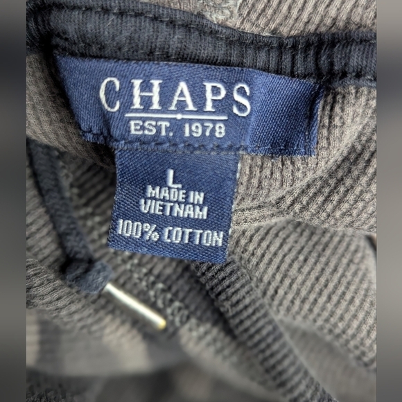 Chaps cowel neck large camo thermal with drawstring - Picture 3 of 8